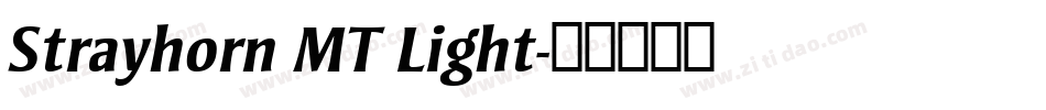 Strayhorn MT Light字体转换